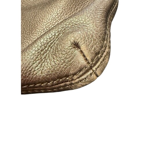 Fossil Explorer Mini Leather Crossbody Bag Metallic Platinum Silver - Picture 6 of 7